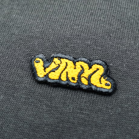 umao ねこちゃん バック刺繍 Tシャツ / スミ