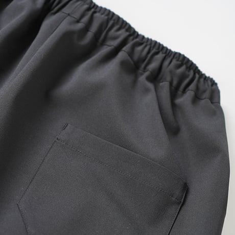 WANTHEM｜LOOSE SHIFT PLEATED PANT-BLACK