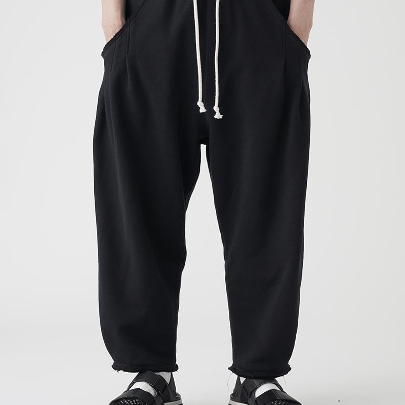 WANTHEM｜LOOSE SHIFT PLEATED SWEAT PANT | WANTHE