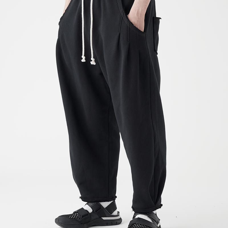 WANTHEM｜LOOSE SHIFT PLEATED SWEAT PANT | WANTHE