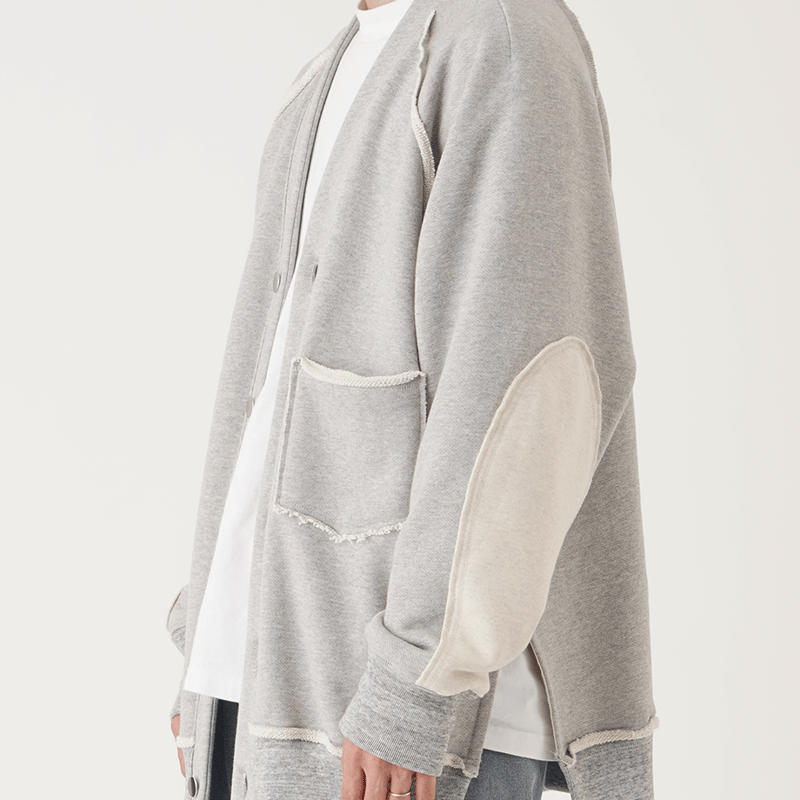 【POLYPLOID】カーディガン エルボーパッチ グレー Maison Margiela MAISON MARGIELA メゾンマルジェラ 1 10