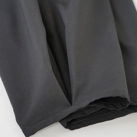 WANTHEM｜LOOSE SHIFT PLEATED PANT-BLACK