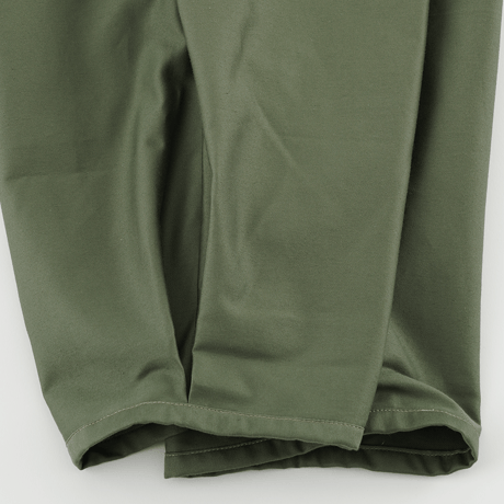 WANTHEM｜LOOSE SHIFT PLEATED PANT  2TONE KHAKI