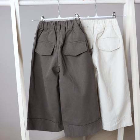 【即納】コットンワイドタックパンツ(100~130cm)