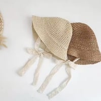 【即納】レースリボンチューリップハット（48cm／52cm）