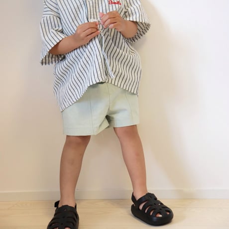 mimi 2点 25AW】mimi poupons(ミミプポン)ツータックパンツ BEIGE(8y/10y