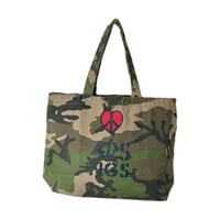 Love&Peace トート L ウッドランドカモ