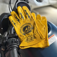 レトロ グラフィックレザーグローブ RG12