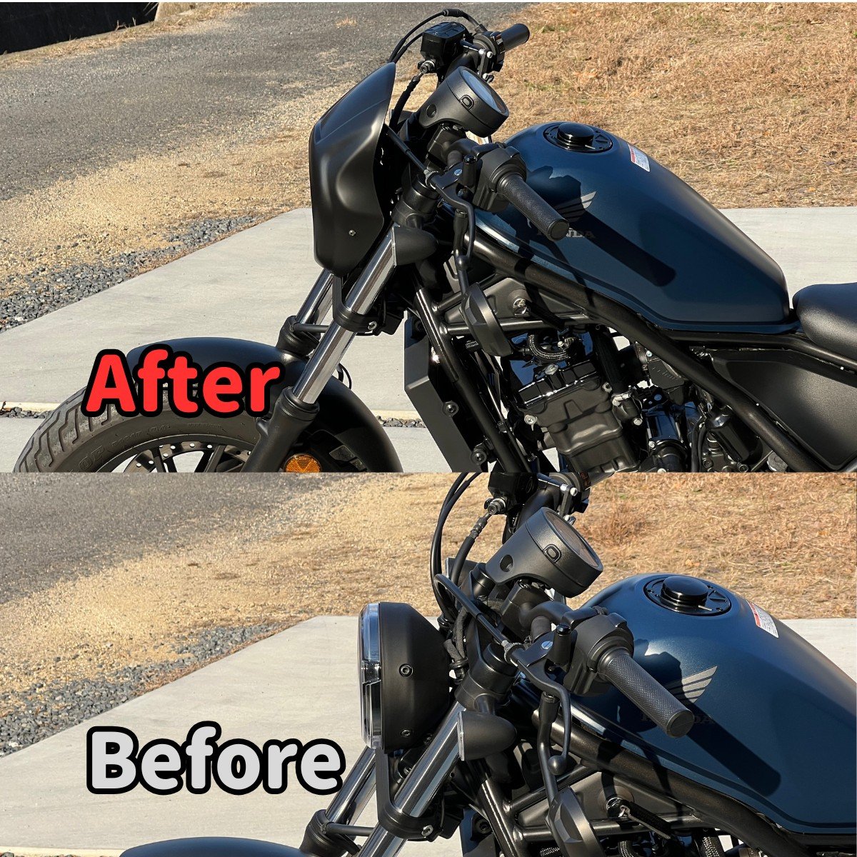 レブル250 ヘッドライト ビキニカウル | ヤカゲベース ウェブショップ