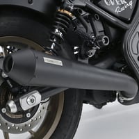 OVER Racing レブル250 SSメガホンマフラーBLK スリップオン