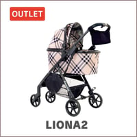 LIONA リオナファスナータイプ アウトレット品  ベージュチェック 059
