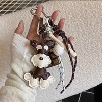 シュナウザーベースボールバッグチャーム