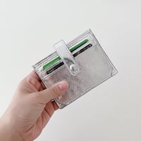 牛革スナップカードウォレット