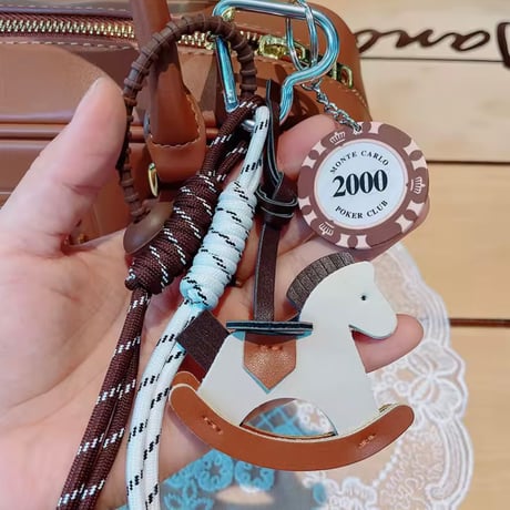 ホースパラコードバッグチャーム