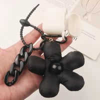 ブラックフラワーチャーム