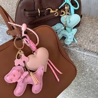 ハートドッグバッグチャーム
