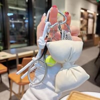 リボンテニスバッグチャーム