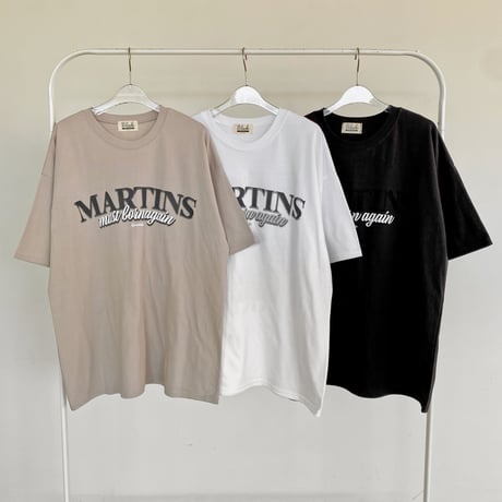 ラウンドネックオーバーサイズプリントTシャツ
