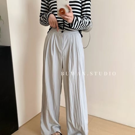 サラサラワイドパンツ