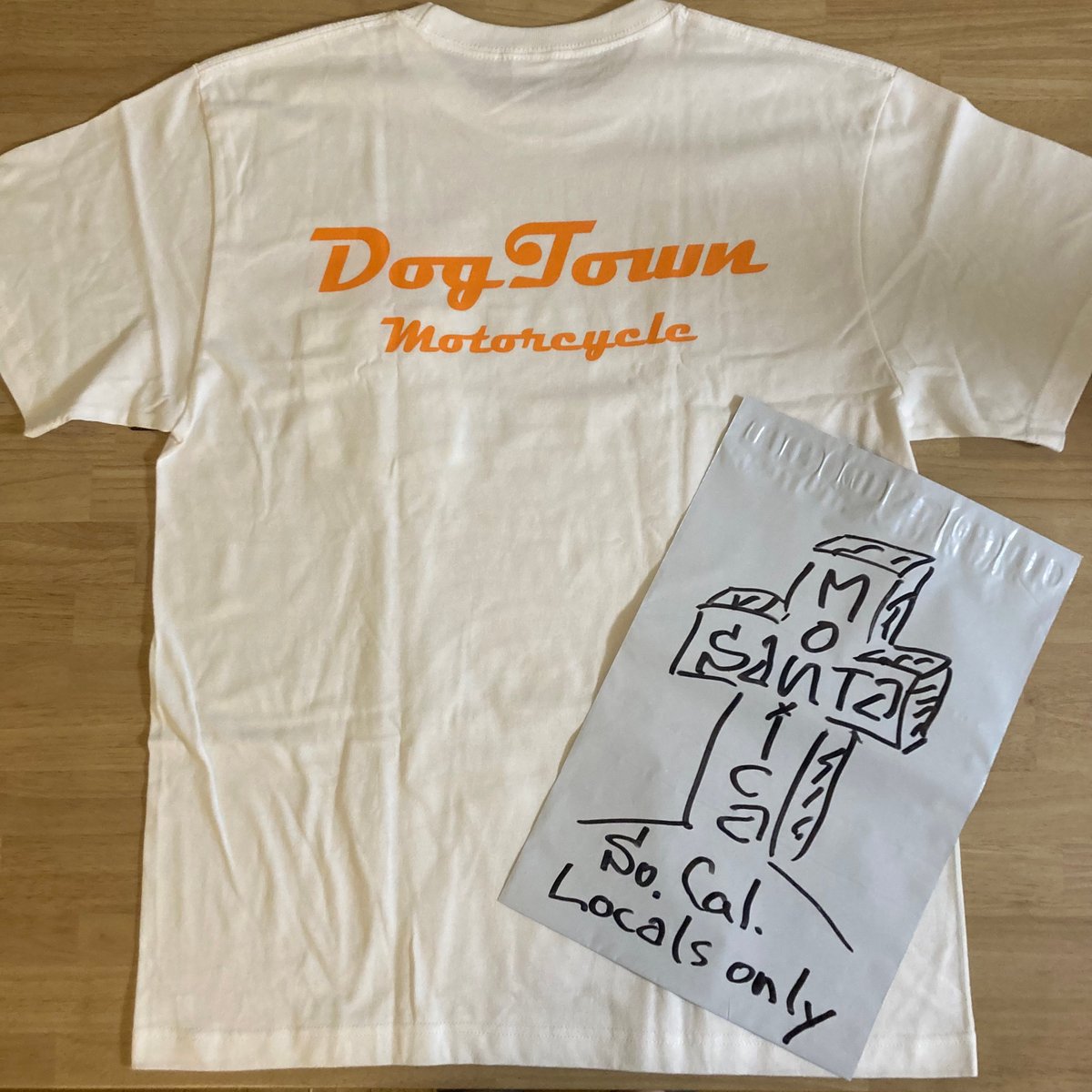 DOGTOWN Motorcycle Short-sleeve shirt White-Ora