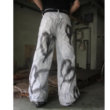 HAND PAINT BALLOON DENIM
