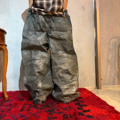 Reconstructed Paint Wide Denim