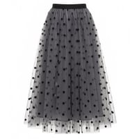 Dot Long Sheer Skirt