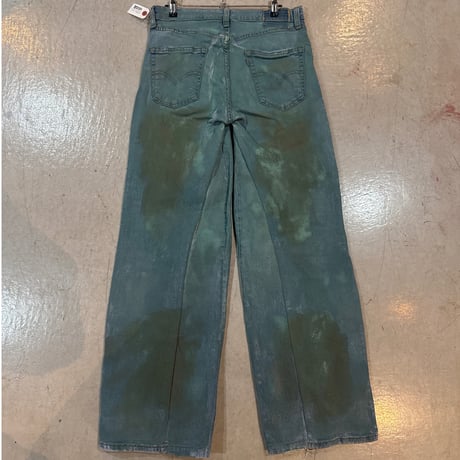 Reconstructed Remake Paint Wide Denim