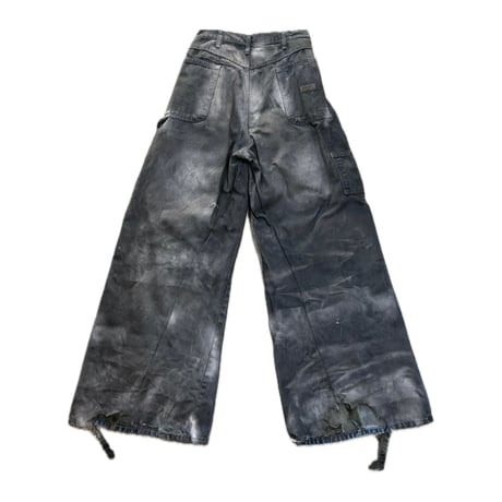 Reconstructed Paint Wide Denim