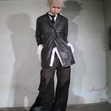 band collar shirt