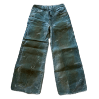 Reconstructed Remake Paint Wide Denim