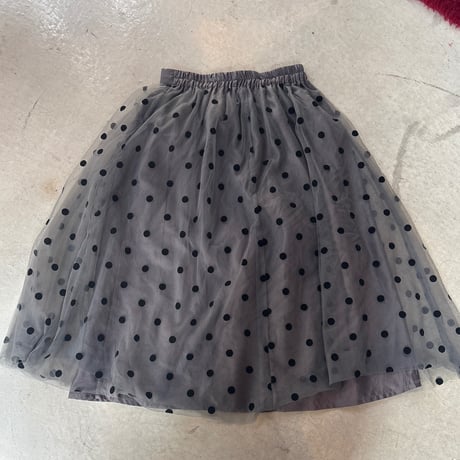 Dot Long Sheer Skirt