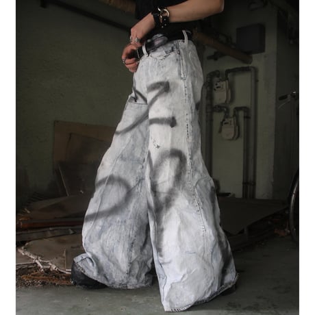 HAND PAINT BALLOON DENIM