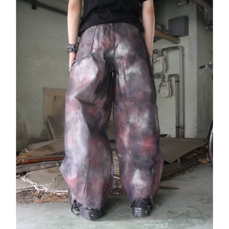 SMOKE WIDE PAINT REWORK DENIM