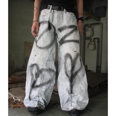 HAND PAINT BALLOON DENIM
