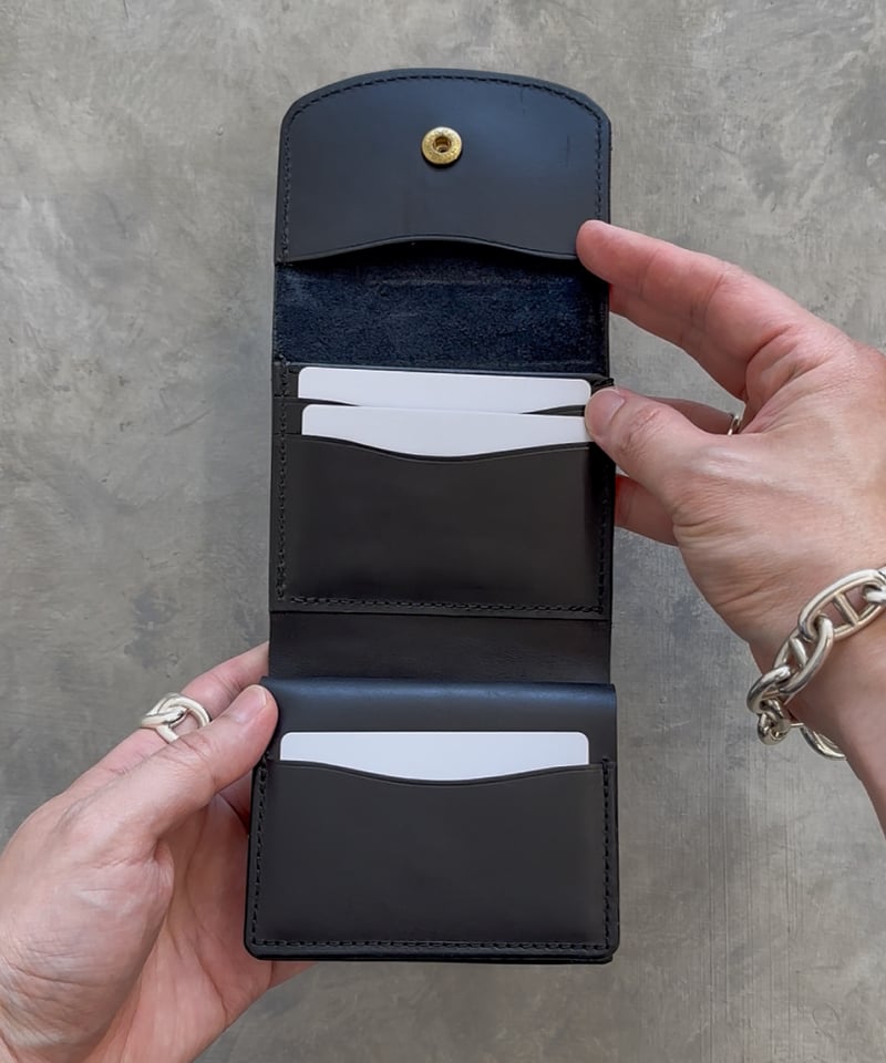 小物 peace&mark Serenity Mini Wallet / Black Serenity Mini Wallet / Black | Peace&Mark