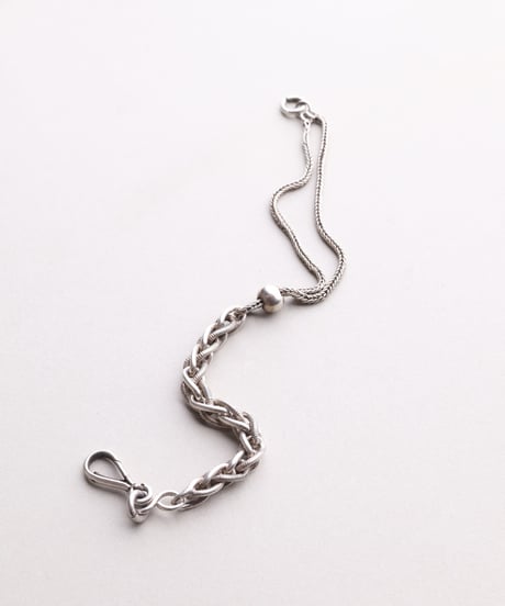 c.1890–1910 France / Watch Chain Bracelet / Silver 800