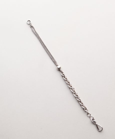 c.1890–1910 France / Watch Chain Bracelet / Silver 800