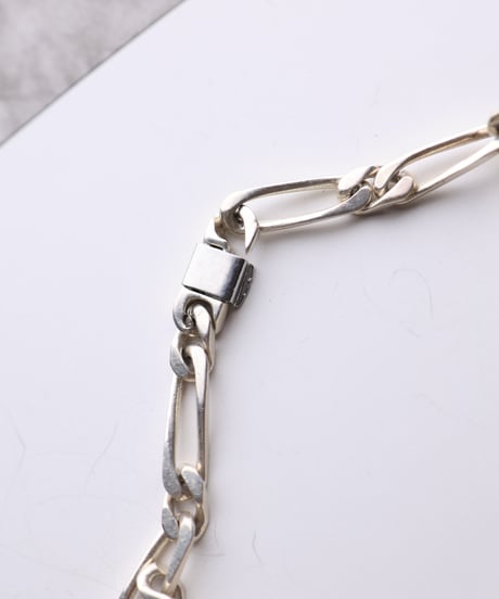 c.1960 France ID Plate Maille Cheval Bracelet / Silver 800