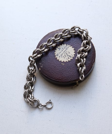 c.1920 France Paris / チェーンブレスレット / Silver 800