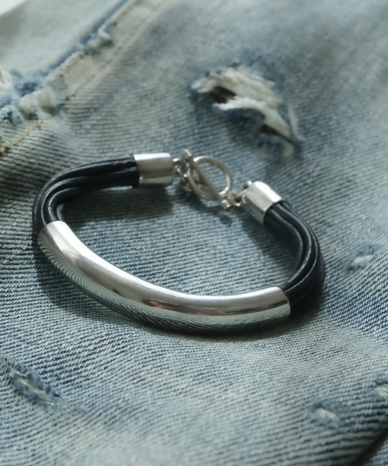 c.1990s USA / Silver 925 × Leather ブレスレット | BLU