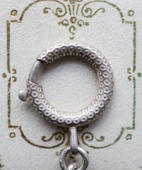 c.1900 France Paris / アールデコ カーブチェーンブレスレット / Silver 800