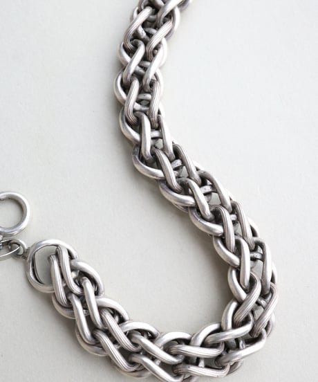 1905 France / Double Panier Watch Chain Bracelet / Silver 800