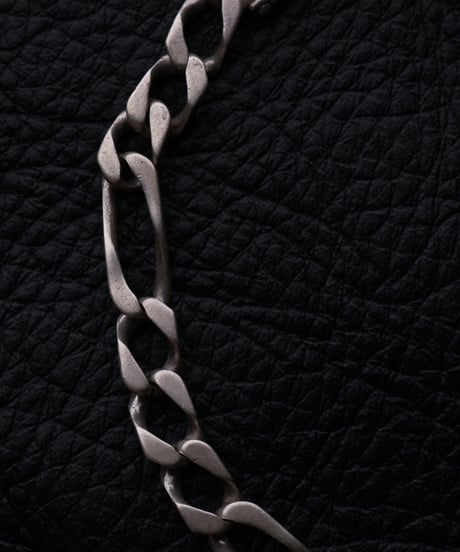 c.1950 France / Maille Cheval × Figaro Link Bracelet / Silver 800