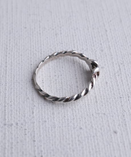 c.1980–90 France / Knot Twist Ring / Silver 925