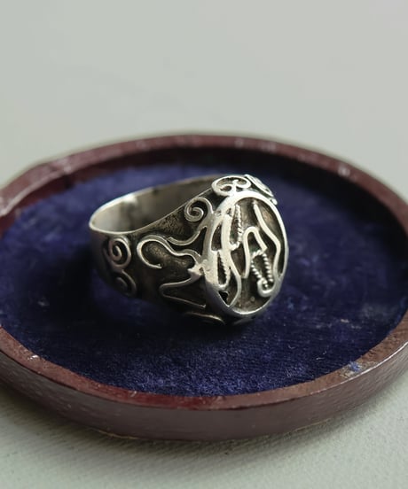 c.1950-70 France / フィリグリーシグネットリング / Silver 800