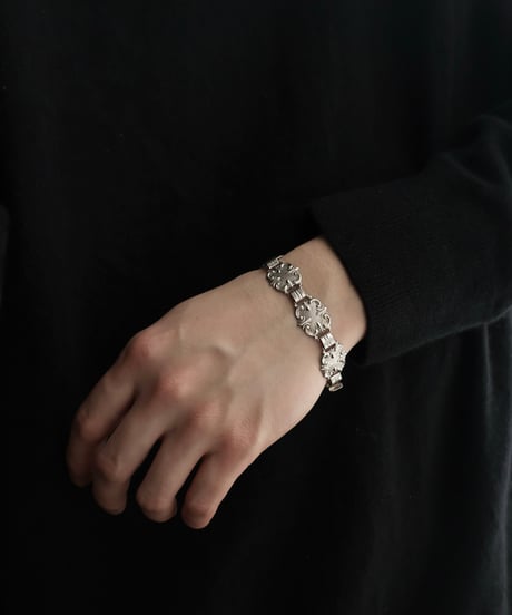 c.1950 Norway Modern Folk Bracelet / Silver 830