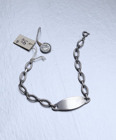 c.1950 France / ID ブレスレット / Silver 800