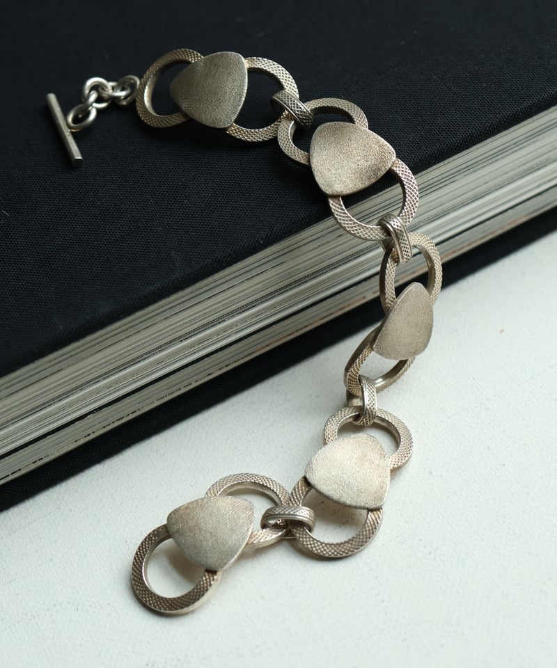 c.1960 Italy Arezzo / 幾何学リンクブレスレット / Silver 800