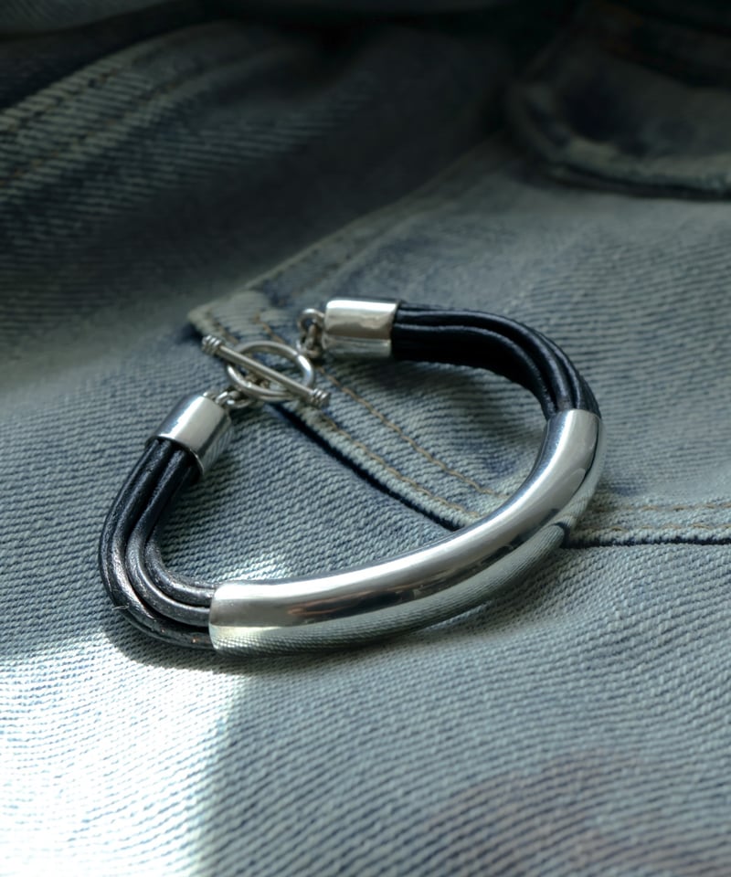 c.1990s USA / Silver 925 × Leather ブレスレット | BLU